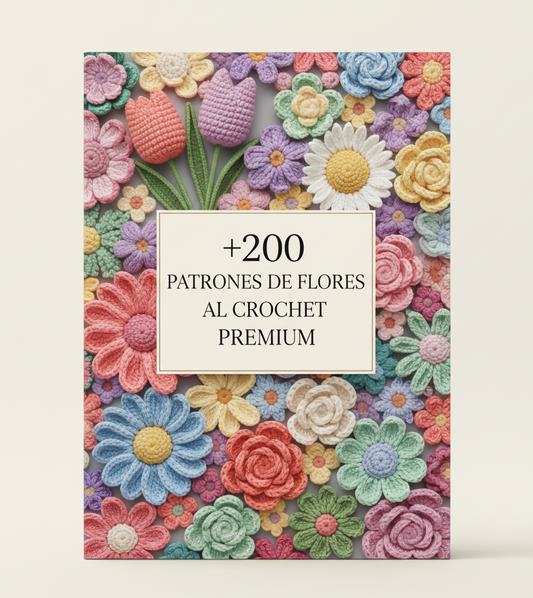 + 200 Patrones de Flores al Crochet Premium