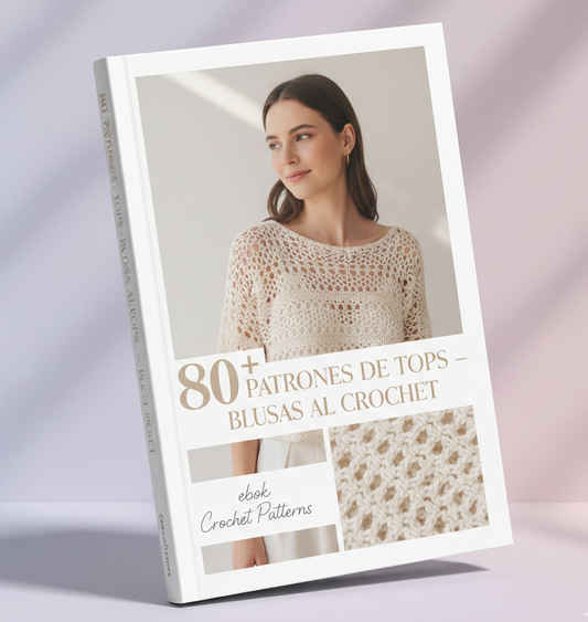 +80 Patrones de Tops y Blusas al Crochet